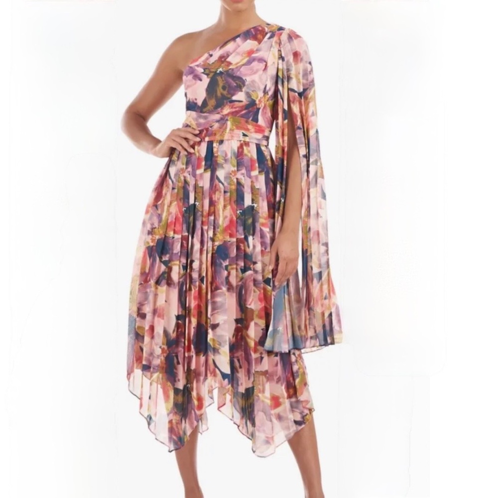 Like NEW: Kay Unger Floral Gown